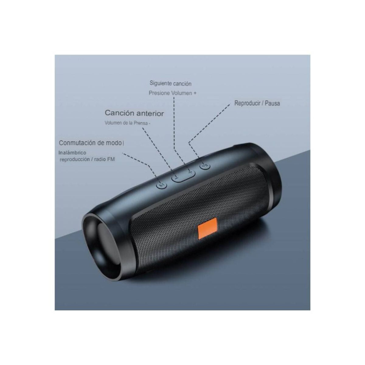 Altavoz Bluetooth Portátil Potente – Sonido 360° y Batería de Larga Duración