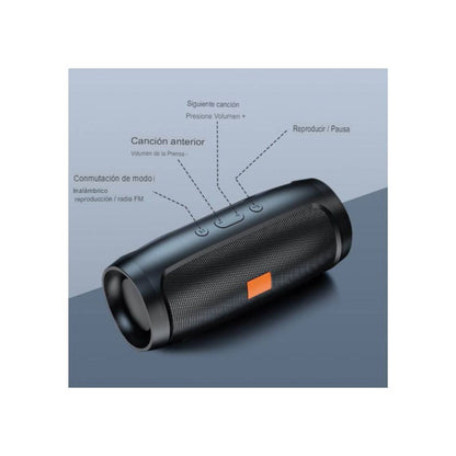 Altavoz Bluetooth Portátil Potente – Sonido 360° y Batería de Larga Duración